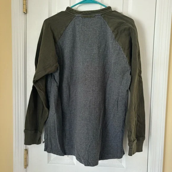 Cabela's Faded Double Layer Thermal Long Sleeve Henley T-Shirt - Size Medium - Picture 2 of 4